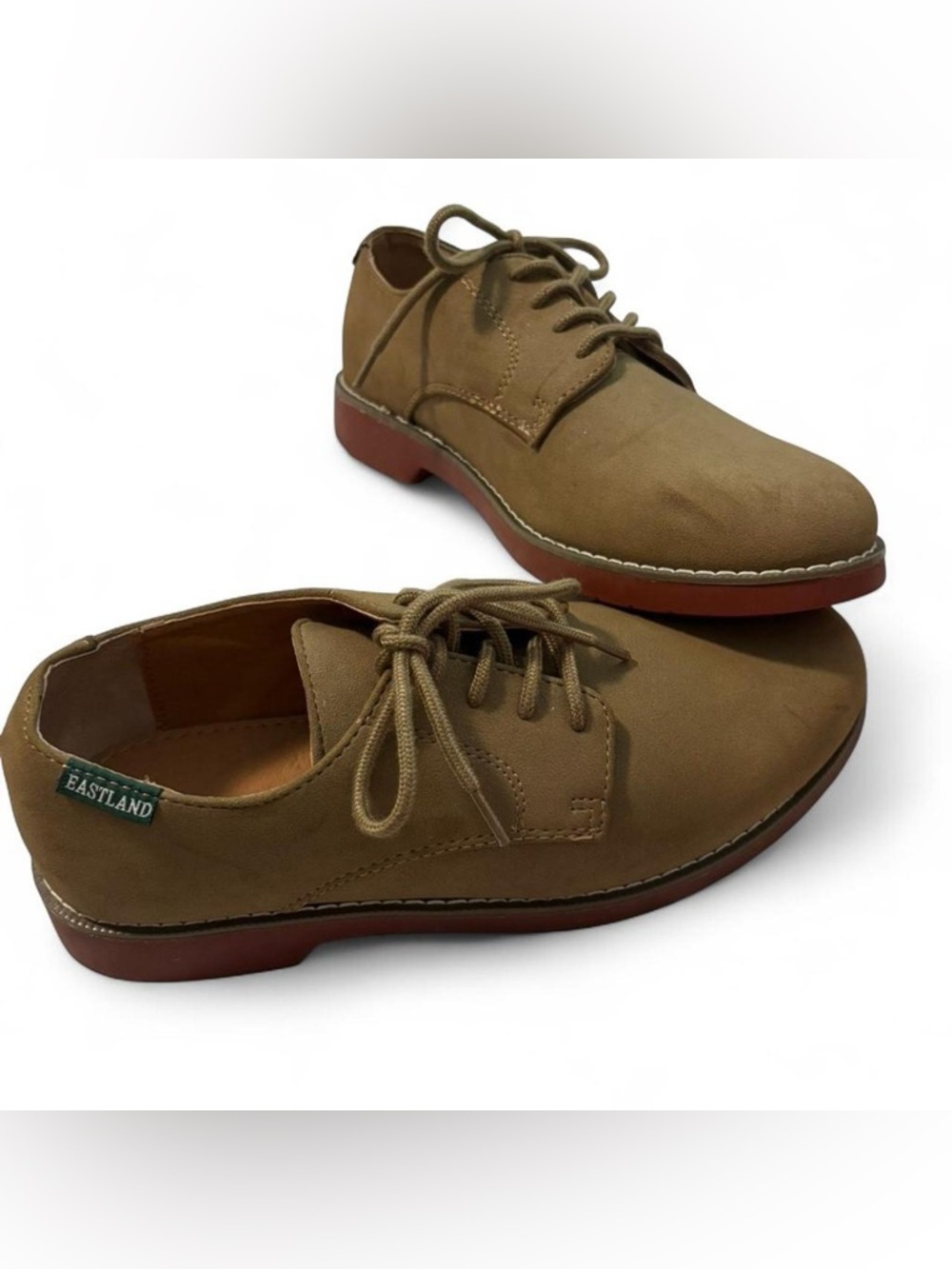 Eastland Buck Suede Oxford Shoes in Tan suede Lace Up Unisex Shoe EU 40 - Picture 2 of 13